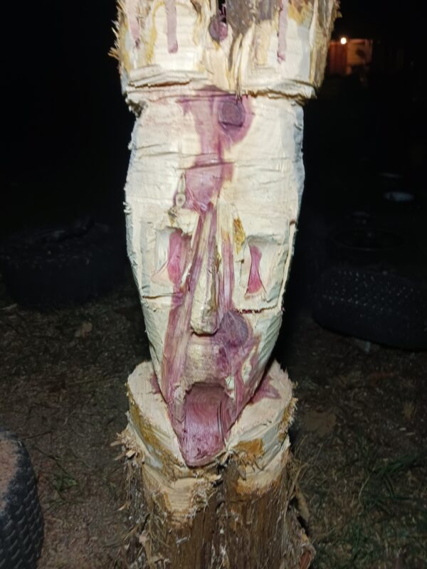 Open Mouth Tiki – Handcarved Wood Art