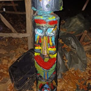 Handcarved Tribal Tiki Totem – Garden Decor