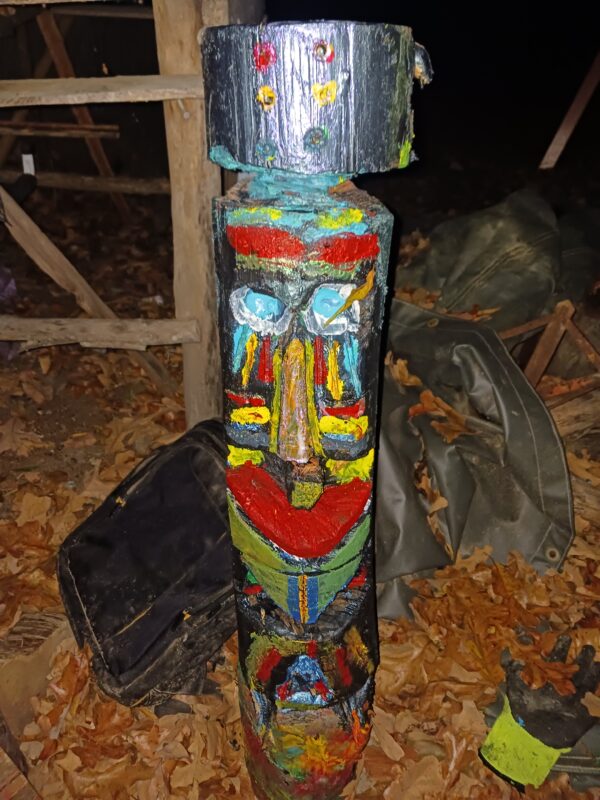Handcarved Tribal Tiki Totem – Garden Decor